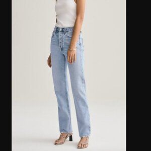AGOLDE Lana Straight Jeans in Riptide | Size 26